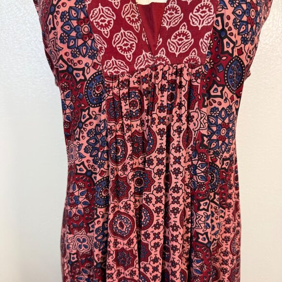 April Cornell Women's Sleeveless Floral Maxi Dress Large Bohemian Country - Picture 6 of 12